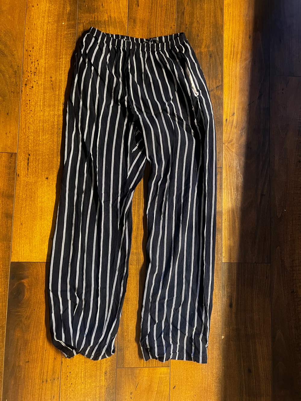 Brandy Melville Navy Blue Striped Casual Pants